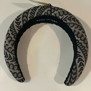 Marc Jacobs Elegant Black and Gray Headband